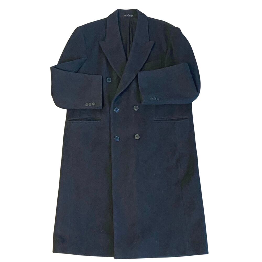 Ron Chereskin Double Breasted Overcoat Dark Gray Wool Cashmere Blend - Picture 11 of 11